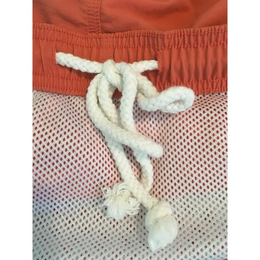 Tommy Bahama Relax Coral Orange XXL Swim Shorts Trunks Elastic Draw String Waist